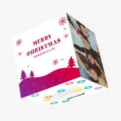 Merry Christmas Daughter-in-law Abstract Winter Scenery Confetti-exploding Greetings Card
