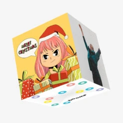 Kiwi Lots Of Gifts Anime Christmas Confetti-exploding Greetings Card