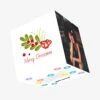 Merry Christmas Hot Chocolate And Mistletoe Confetti-exploding Greetings Card -Christmas Gifts Store 044d5a838b402be69597cd277d57a792