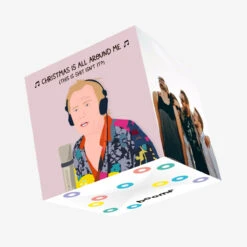 Christmas Is All Around Me Love Actually Christmas Confetti-exploding Greetings Card