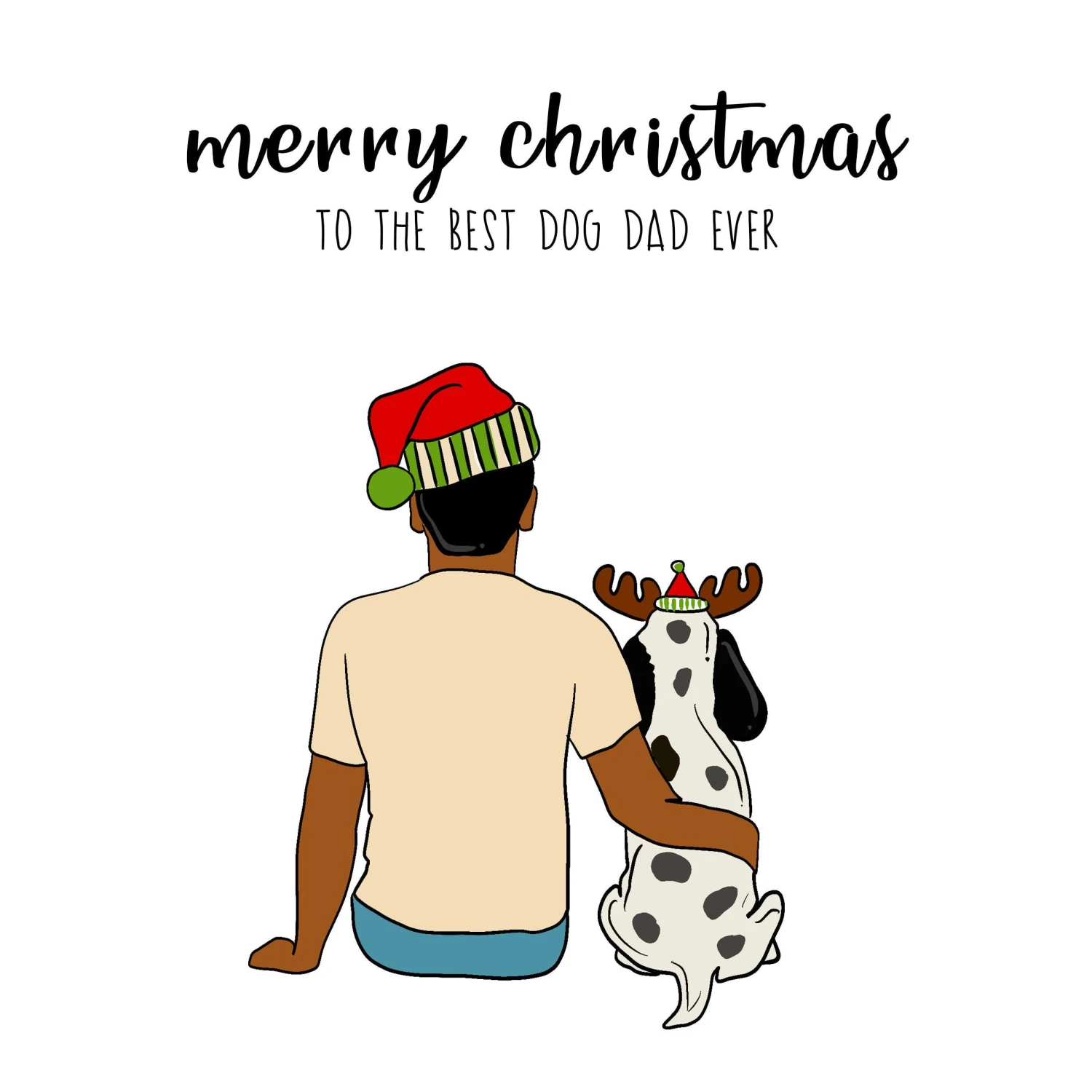 To The Best Dog Dad Merry Christmas Confetti-exploding Greetings Card 4 To The Best Dog Dad Merry Christmas Confetti-exploding Greetings Card - Image 2