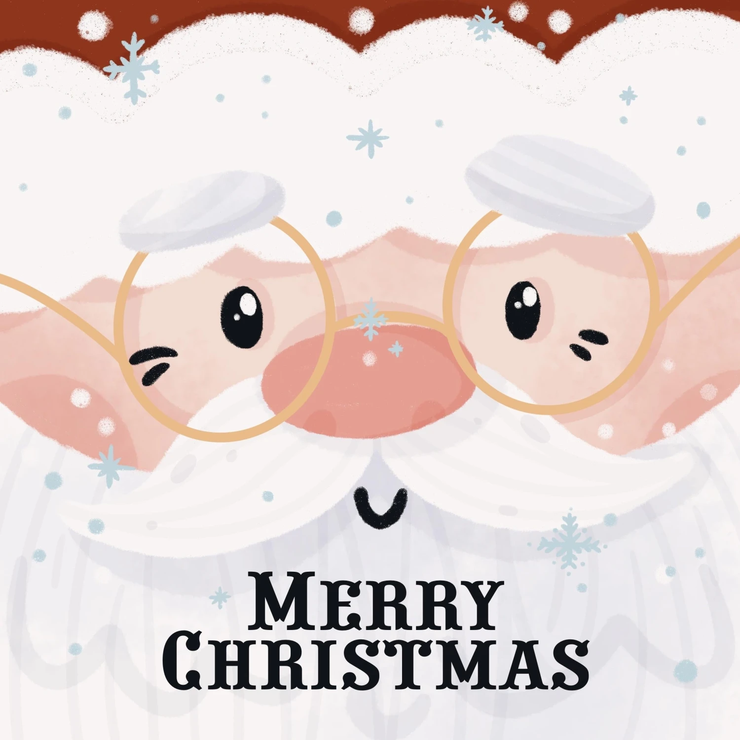 Merry Christmas Cute Santa Confetti-exploding Greetings Card 4 Merry Christmas Cute Santa Confetti-exploding Greetings Card - Image 2
