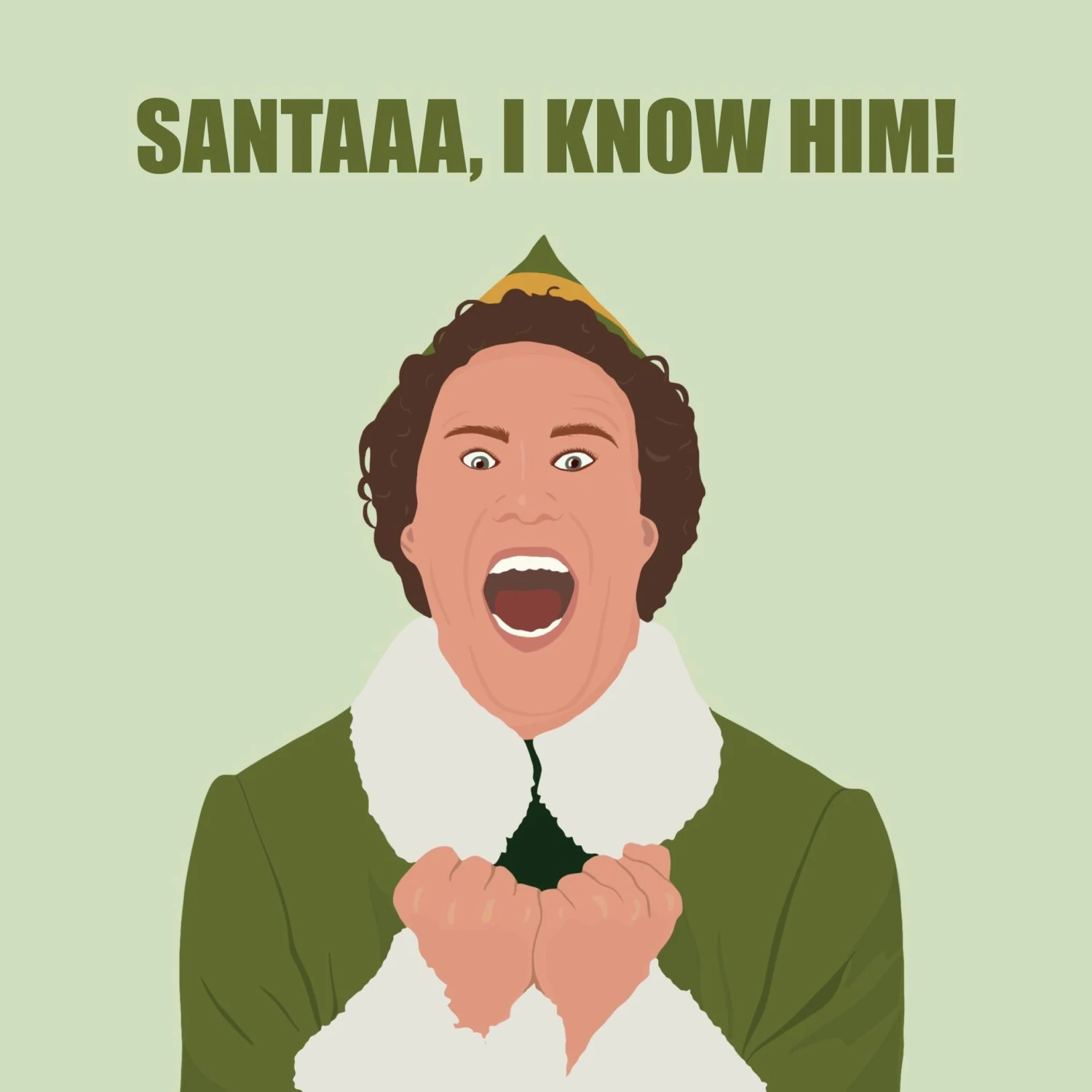 Santaaaa, I Know Him! Elf The Movie Christmas Confetti-exploding Greetings Card 4 Santaaaa, I Know Him! Elf The Movie Christmas Confetti-exploding Greetings Card - Image 2