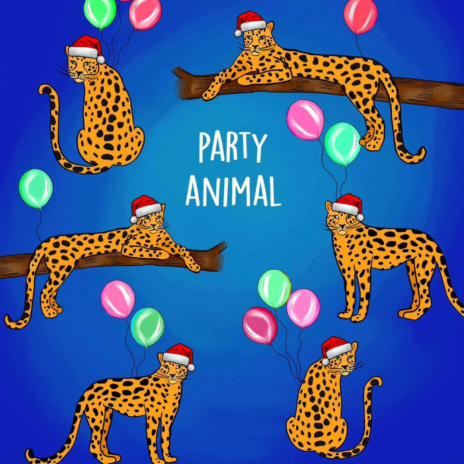 Christmas Party Animal Confetti-exploding Greetings Card 4 Christmas Party Animal Confetti-exploding Greetings Card - Image 2