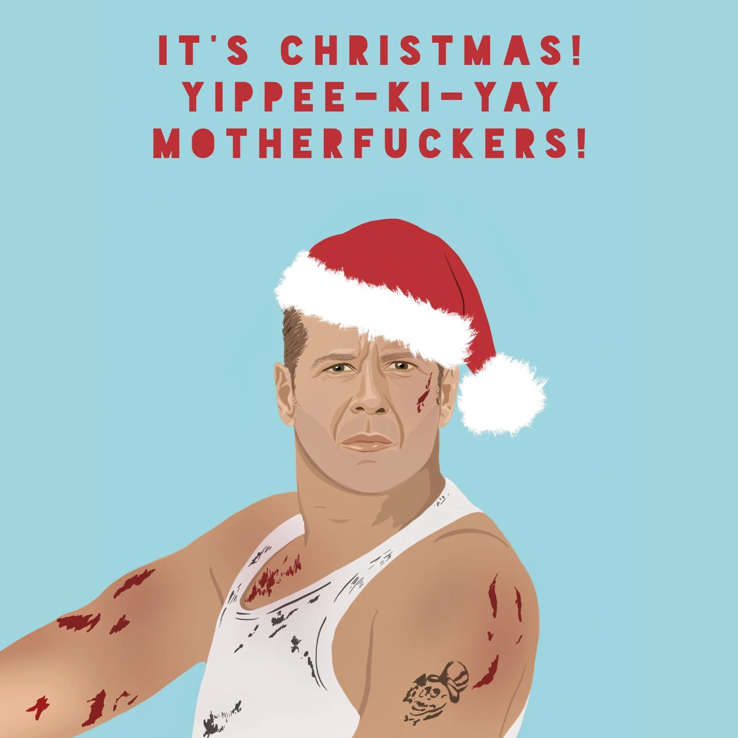 John McClane Yipee-Ki-Yay Christmas Confetti-exploding Greetings Card 4 John McClane Yipee-Ki-Yay Christmas Confetti-exploding Greetings Card - Image 2