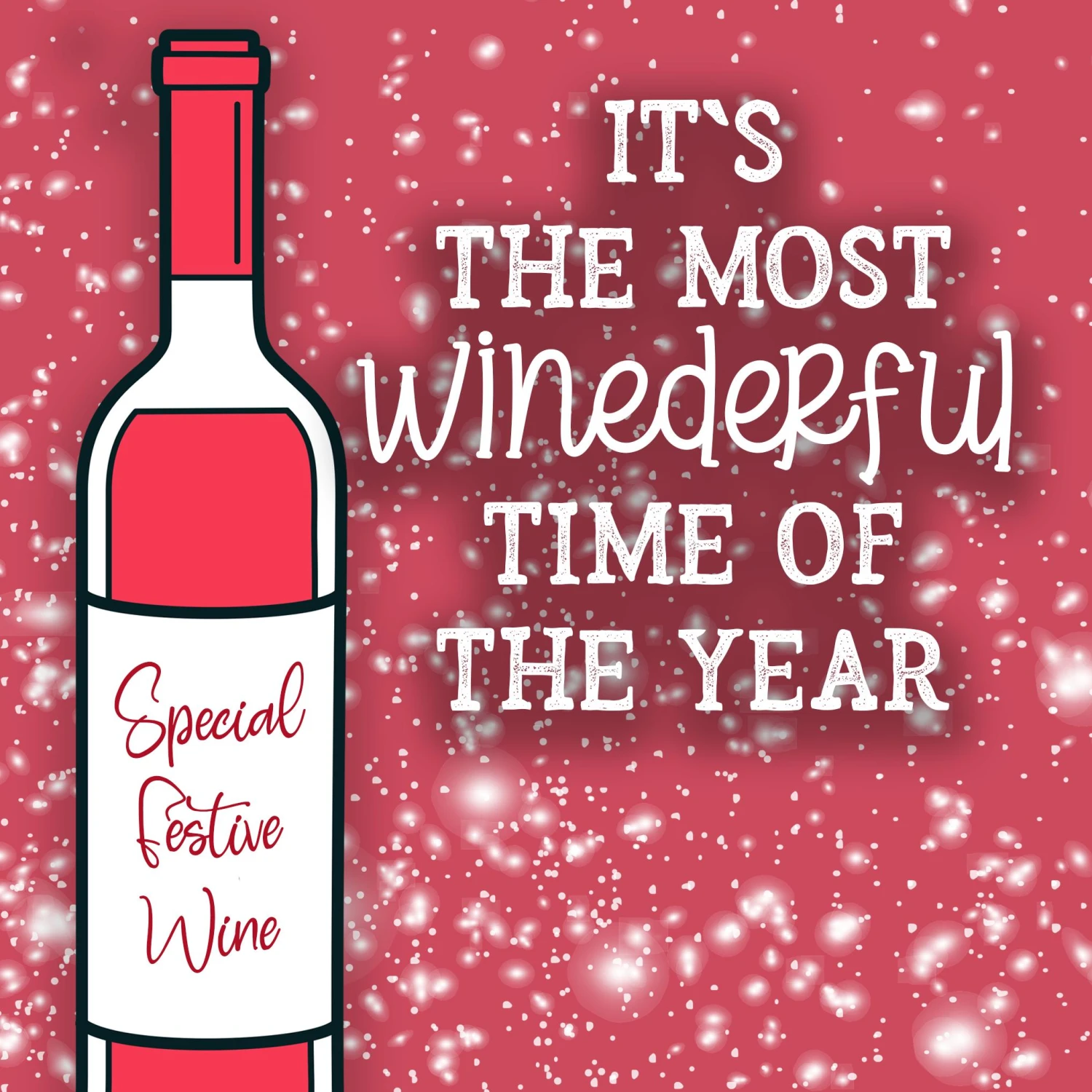 Most Winederful Time Of The Year Christmas Confetti-exploding Greetings Card 4 Most Winederful Time Of The Year Christmas Confetti-exploding Greetings Card - Image 2