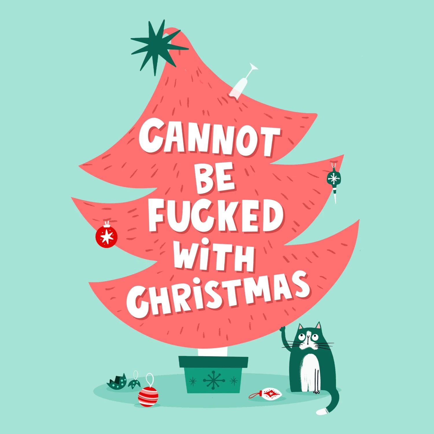Cannot Be Fucked With Christmas Confetti-exploding Greetings Card 4 Cannot Be Fucked With Christmas Confetti-exploding Greetings Card - Image 2