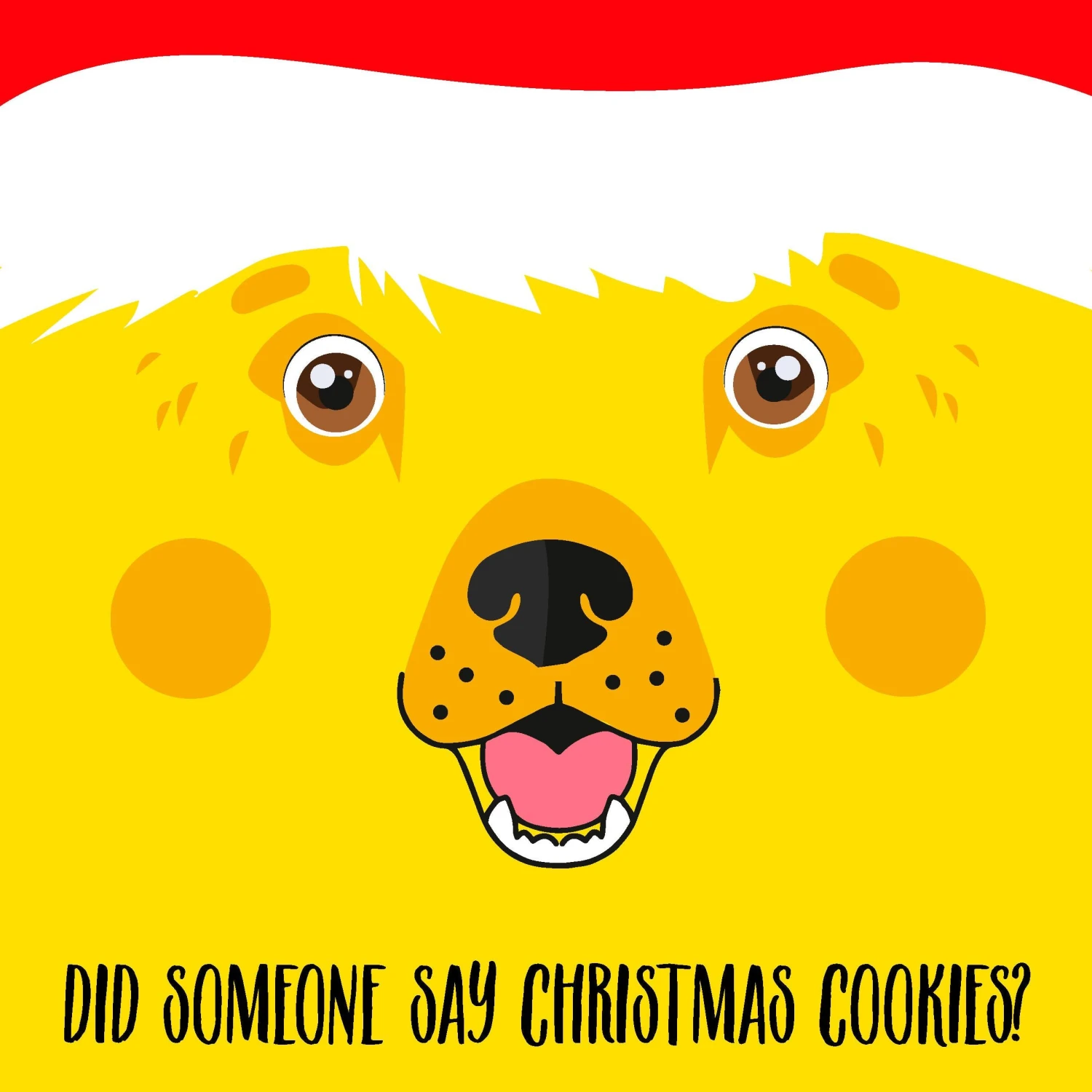 Did Someone Say Christmas Cookies? Funny Labrador Confetti-exploding Greetings Card 4 Did Someone Say Christmas Cookies? Funny Labrador Confetti-exploding Greetings Card - Image 2