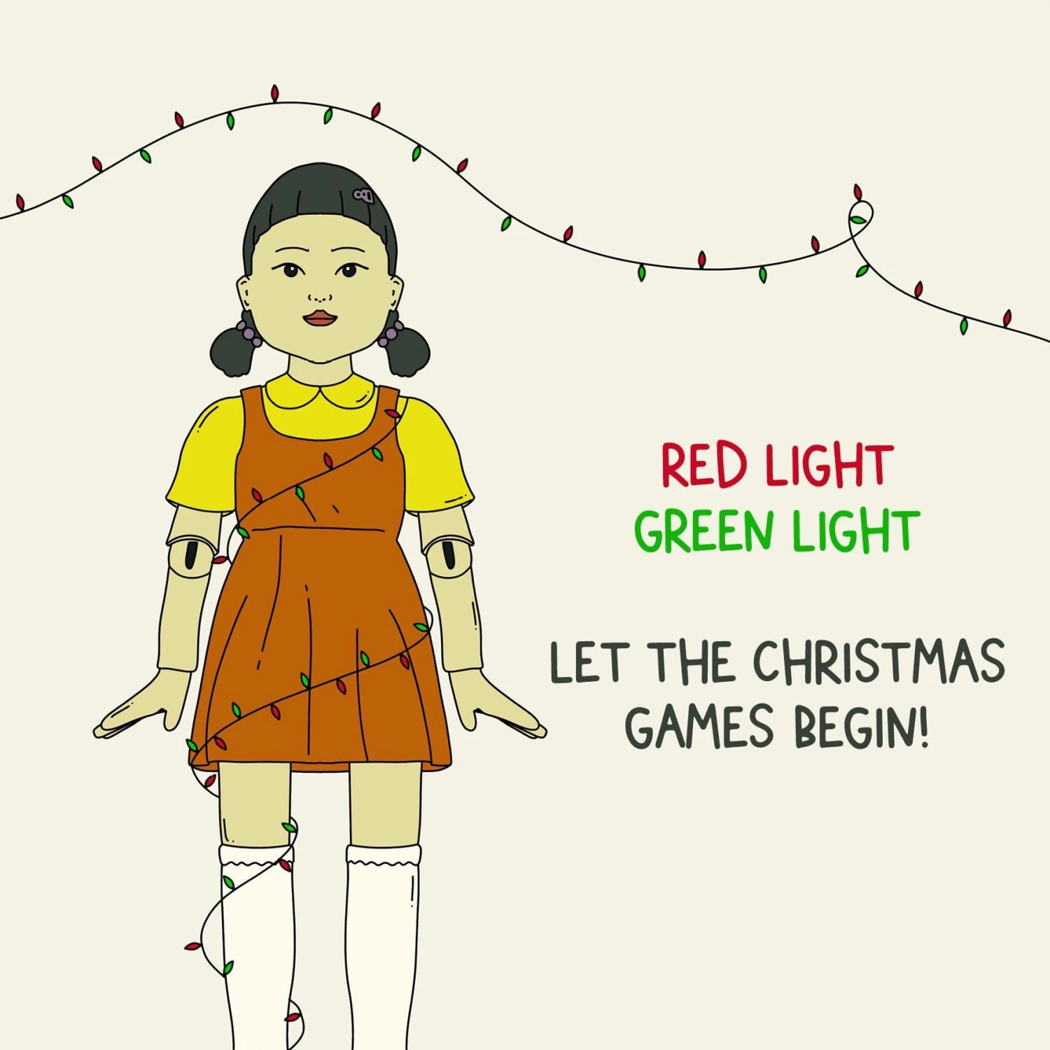 Let The Christmas Games Begin! Squid Games Confetti-exploding Greetings Card 4 Let The Christmas Games Begin! Squid Games Confetti-exploding Greetings Card - Image 2