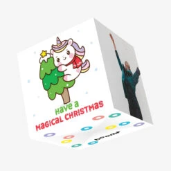 Have A Magical Christmas Unicorn Confetti-exploding Greetings Card
