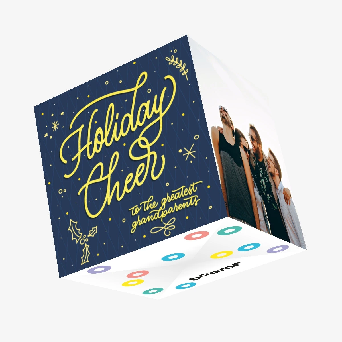 Holiday Cheer To My Great Grandparents Christmas Confetti-exploding Greetings Card 3 Holiday Cheer To My Great Grandparents Christmas Confetti-exploding Greetings Card