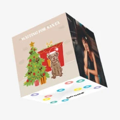 Waiting For Santa Border Terrier Christmas Confetti-exploding Greetings Card