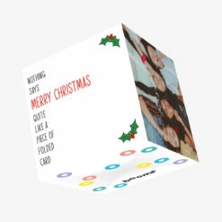 Nothing Says Merry Christmas Like A Piece Of Folded Confetti-exploding Greetings Card