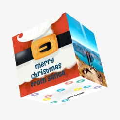 Merry Christmas From Santa Confetti-exploding Greetings Card