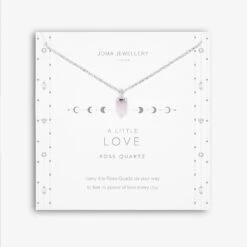 Joma Jewellery Rose Quartz Crystal Necklace