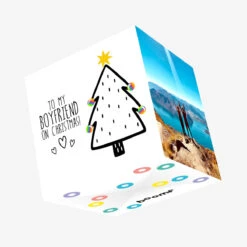 Kiwi To My Boyfriend On Christmas LGBTQ Confetti-exploding Greetings Card