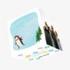Merry Christmas Cute Penguin Ice Skating Confetti-exploding Greetings Card -Christmas Gifts Store 6de7f782bf11ad6e0683da350563b9a4