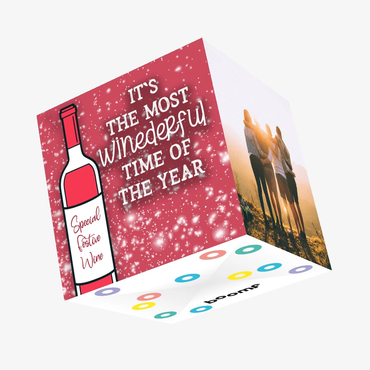 Most Winederful Time Of The Year Christmas Confetti-exploding Greetings Card 3 Most Winederful Time Of The Year Christmas Confetti-exploding Greetings Card