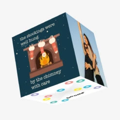 Well Hung Stockings Christmas Confetti-exploding Greetings Card