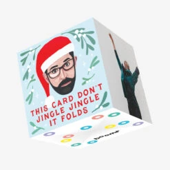 Louis Theroux Jingle Christmas Confetti-exploding Greetings Card