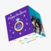 Happy Christmas To Fiance Ring In Purple Confetti-exploding Greetings Card -Christmas Gifts Store 80c6d803cd62ce643fc786296ed318cf