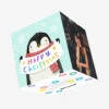 Happy Christmas Cute Penguin Confetti-exploding Greetings Card -Christmas Gifts Store 827fd19339f8675892106d84d02ff325
