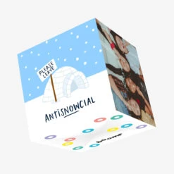 AntiSnowcial Christmas Confetti-exploding Greetings Card