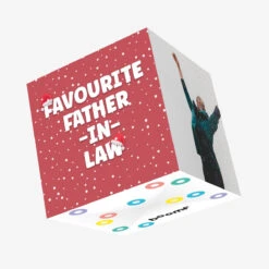 Favourite Father-in-Law Christmas Confetti-exploding Greetings Card
