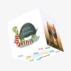 Merry Christmas Cute Turtle Wearing A Scarf Confetti-exploding Greetings Card -Christmas Gifts Store 8c0dff089ed7ff6fdadf6c858bce0775