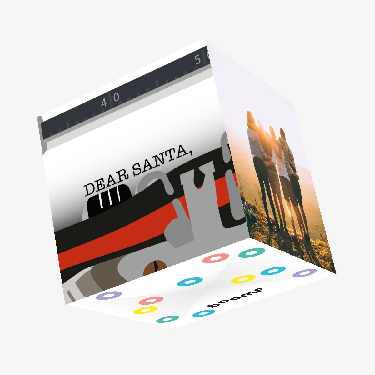 Dear Santa Letter Typewriter Christmas Confetti-exploding Greetings Card 3 Dear Santa Letter Typewriter Christmas Confetti-exploding Greetings Card