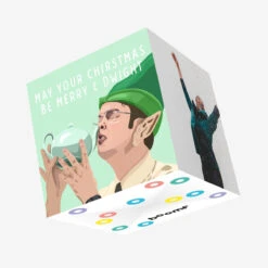 Merry And Dwight Christmas Confetti-exploding Greetings Card