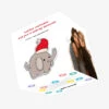 Merry Christmas Cute Baby Elephant Confetti-exploding Greetings Card -Christmas Gifts Store 9d2ab18fd60f0acc1a87f5ae3482897d