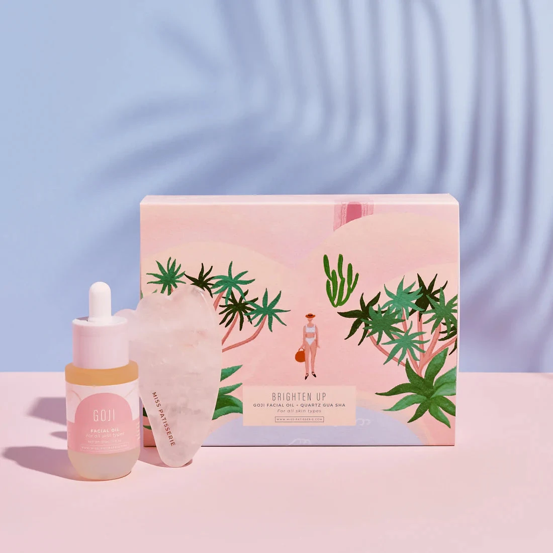 Brighten Up Beauty Box With Goji Facial Oil And Rose Quartz Gua Sha Massager 4 Brighten Up Beauty Box With Goji Facial Oil And Rose Quartz Gua Sha Massager - Image 2