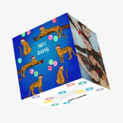 Christmas Party Animal Confetti-exploding Greetings Card