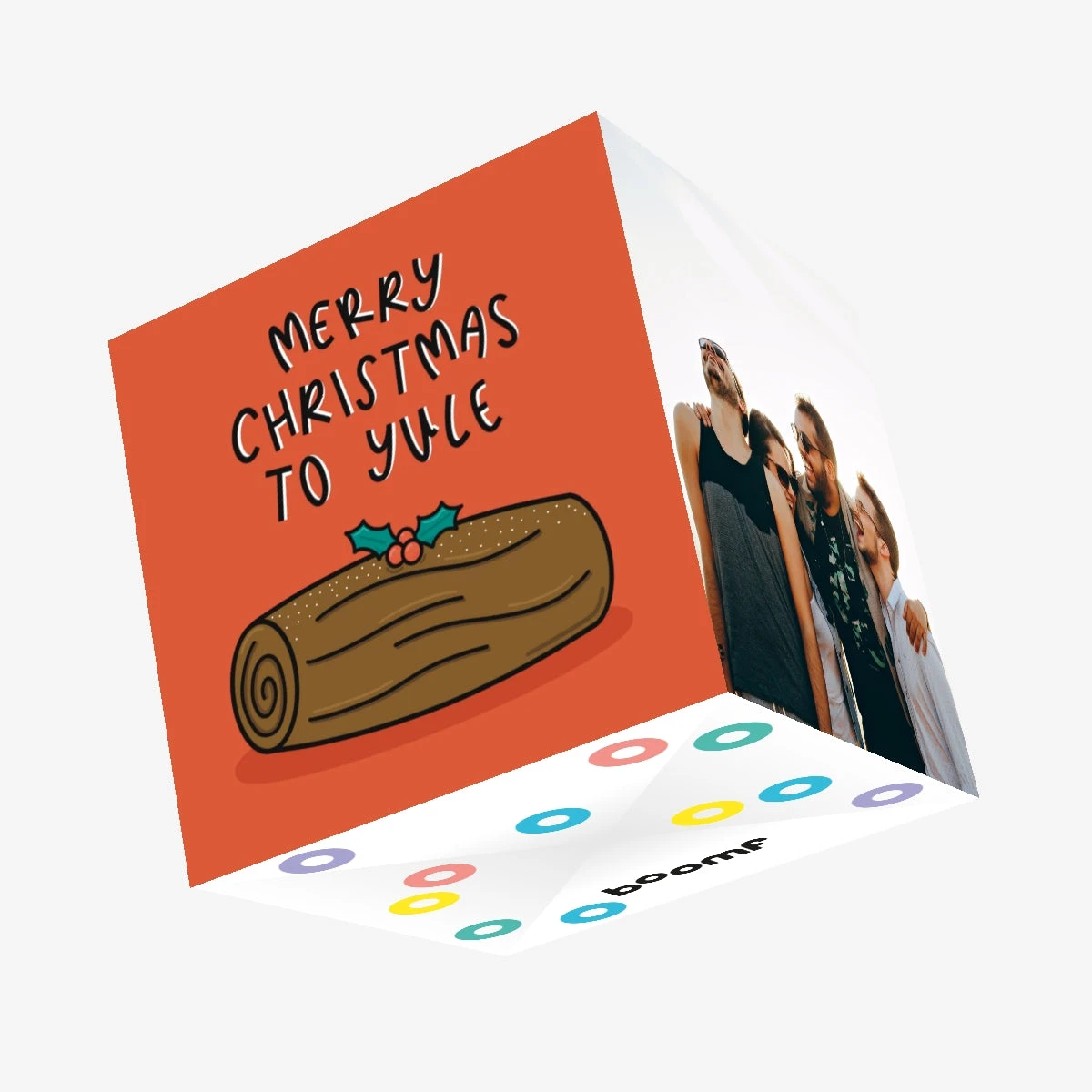 Merry Christmas To Yule Confetti-exploding Greetings Card 3 Merry Christmas To Yule Confetti-exploding Greetings Card