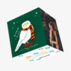 Merry Christmas And Happy New Year A White Owl Wearing A Scarf Confetti-exploding Greetings Card 2 Merry Christmas And Happy New Year A White Owl Wearing A Scarf Confetti-exploding Greetings Card -Christmas Gifts Store afc06f527aa899a3dbdef0320b9d8bcf