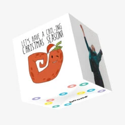 Kiwi Vegan Chil-ing Christmas Season Confetti-exploding Greetings Card