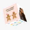 Have A Sweet Gingerbread Christmas Confetti-exploding Greetings Card -Christmas Gifts Store c325b1d1ce41c3eaacb131f530e6c9b9