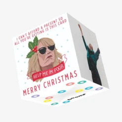 Bridesmaids Poor Christmas Confetti-exploding Greetings Card