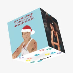 John McClane Yipee-Ki-Yay Christmas Confetti-exploding Greetings Card