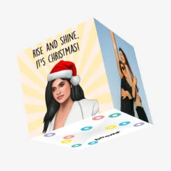 Rise And Shine It's Christmas! Confetti-exploding Greetings Card