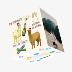 Alpaca The Crackers Christmas Confetti-exploding Greetings Card