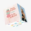 Merry Christmas Girlfriend Confetti-exploding Greetings Card
