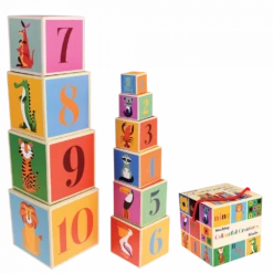Colourful Creatures Stacking Blocks & Animal Friends Memory Cards -Christmas Gifts Store set of 10 colourful creatures stacking blocks 26964 png