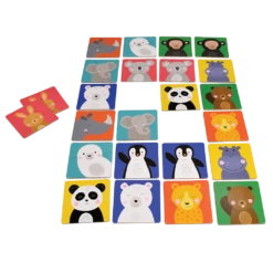 Colourful Creatures Stacking Blocks & Animal Friends Memory Cards -Christmas Gifts Store wild animal friends memory game 27510 4